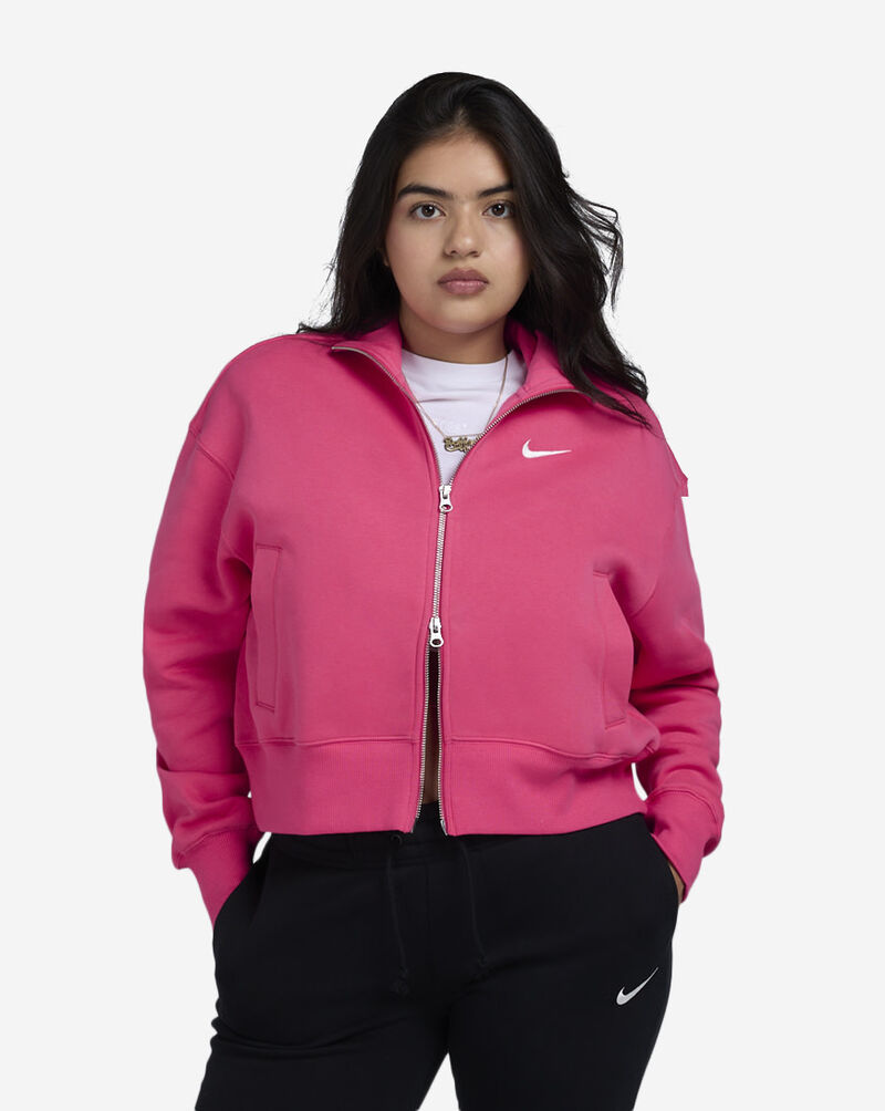 Nike NSW Phoenix Fleece Oversized Track Jacket FZ3204-629 Pink 1