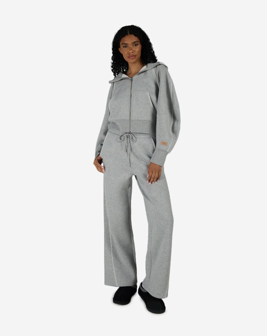 Shop UGG Classic Straight Leg Fleece Pant 1180574-CFB grey