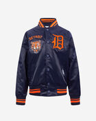 Big Boys' Detroit Tigers Retro Classic Rib Satin Jacket