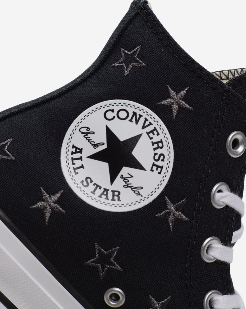 Converse Chuck Taylor All Star Lift Platform Archive Stars A15537C Black 8