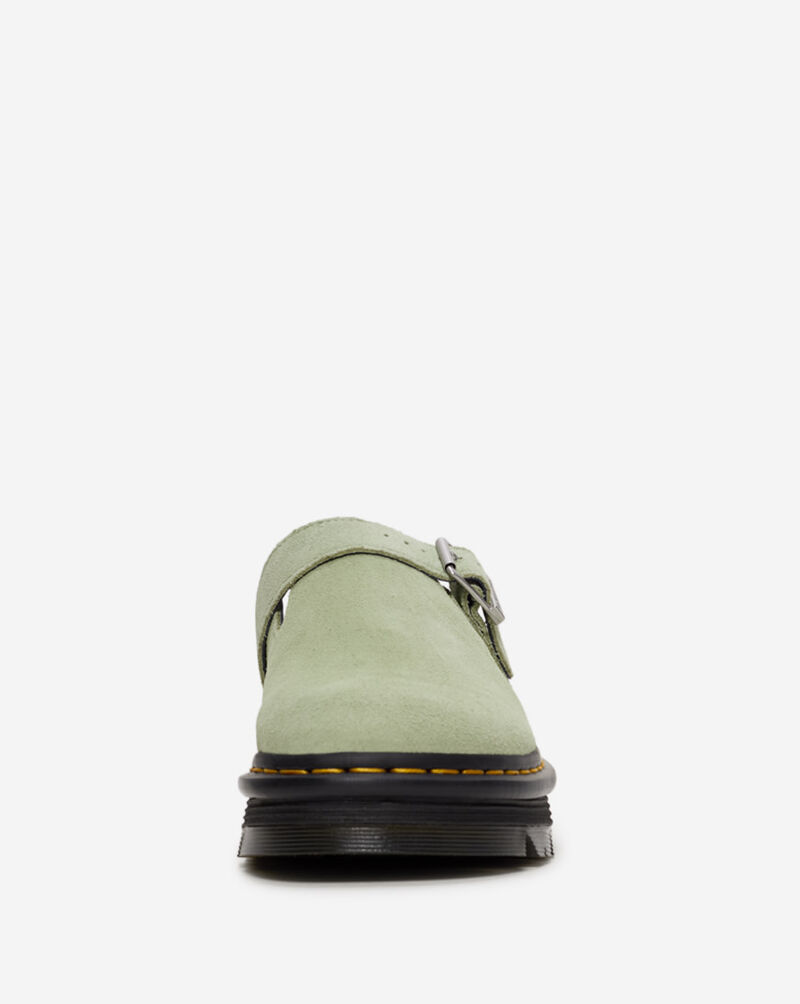 Dr. Martens Zebzag Suede Slingback Platform Mules 31937300 Green 3