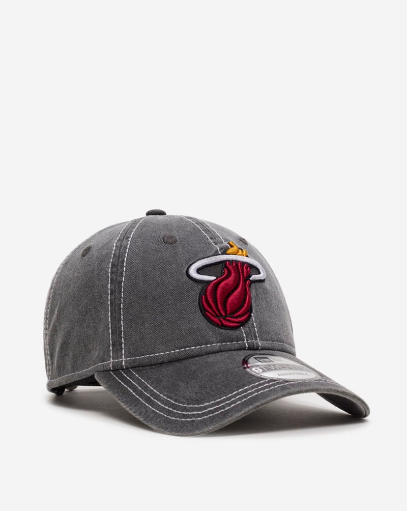 New Era 9Twenty Washed Miami Heat Adjustable Hat 60641333 Black 1
