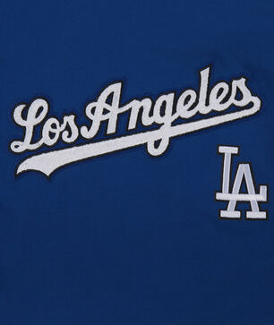 Big Boys' Los Angeles Dodgers Retro Classic Striped Rib Tee