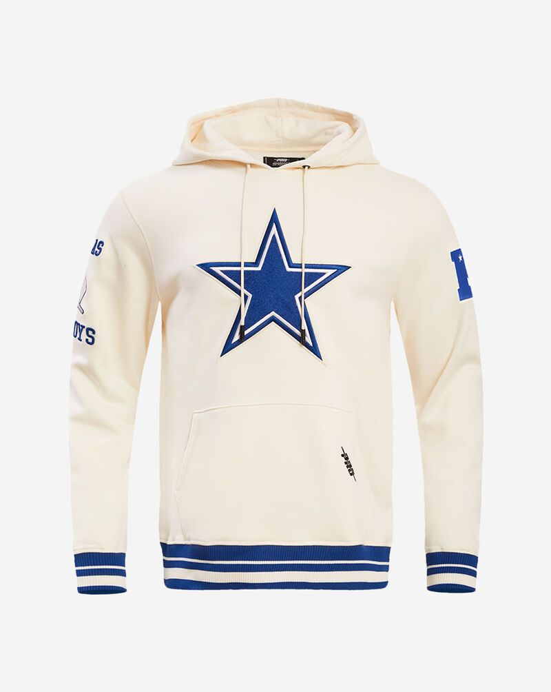 PRO STANDARD Dallas Cowboys Retro Classic Fleece Pull Over Hoodie FDC543516-EDB cream 1