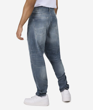 5-Pocket Rip and Repair Straight Jeans