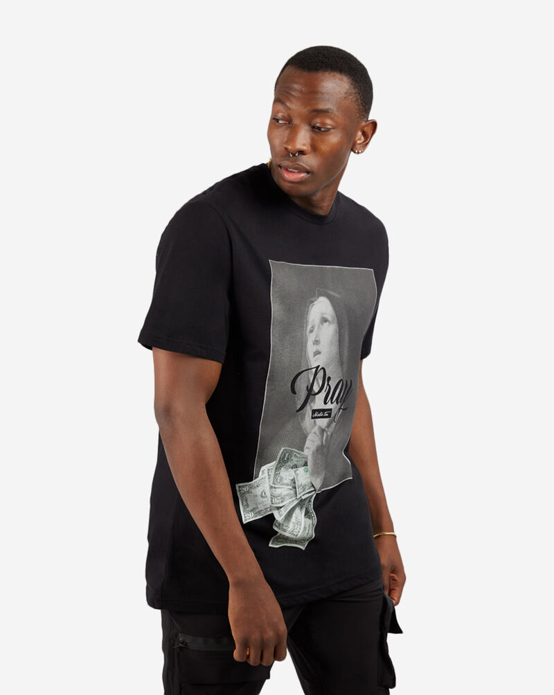 Graphic Tees Pray Money Tee MT1082-BLK Black 2