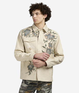 Tapestry Twill Long Sleeve Overshirt