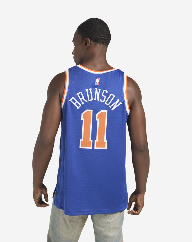Nike Jalen Brunson New York Knicks Icon Edition Swingman Jersey DN2015-498 Blue 2