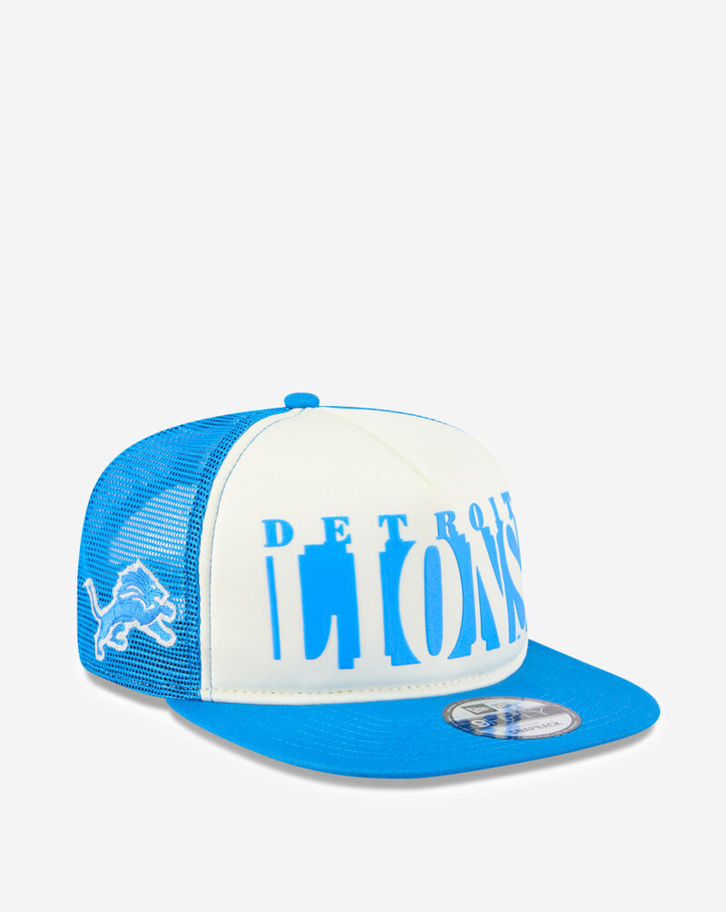New Era 9Fifty Detroit Lions A-Frame Cut Out Snapback Hat 60724425 White 1