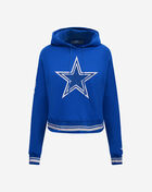 Dallas Cowboys Retro Classic Fleece Cropped Pullover Hoodie