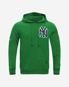 PRO STANDARD New York Yankees Classic Chenille Double Knit Pull Over Hoodie  LNY531152-KGR Green 1