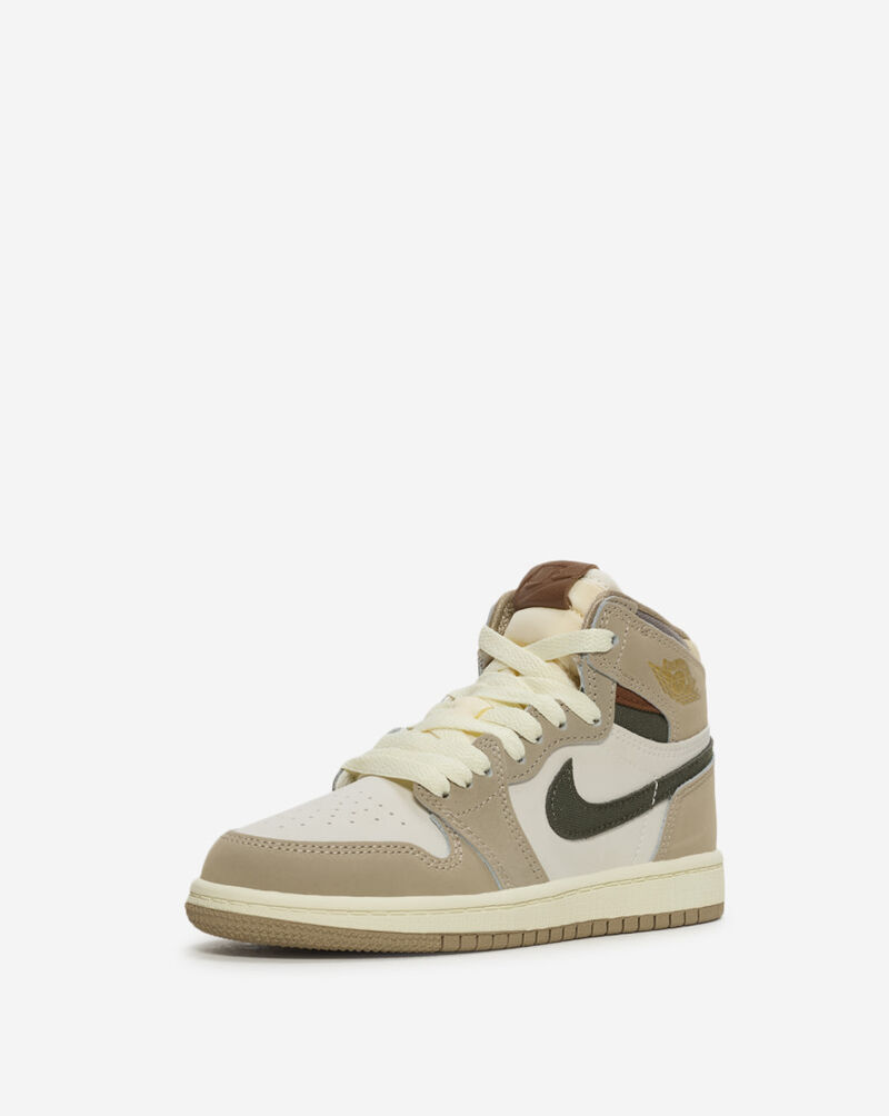 Jordan Little Kids' Air Jordan 1 High OG "Khaki" FD2597-201 Beige 2