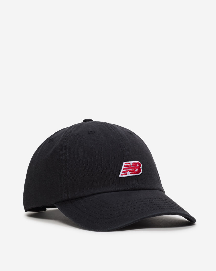 Shop New Balance 6 Panel Classic Hat LAH51013-BKPP00 black