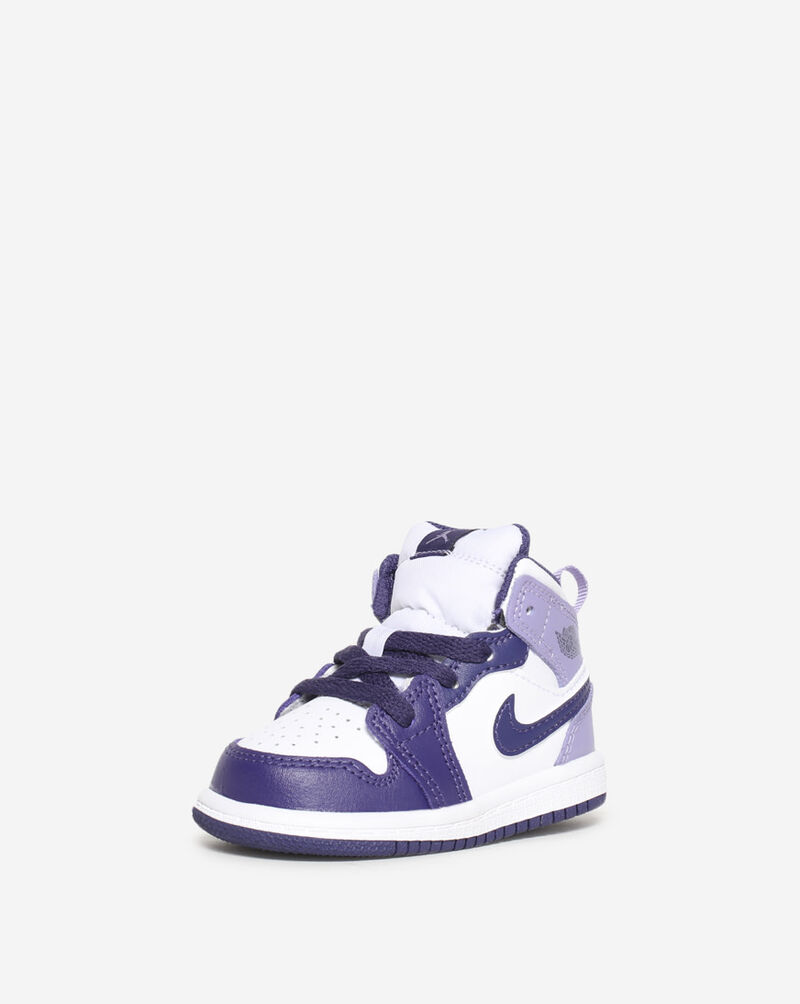 jordan 1 mid purple and white