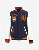 Big Boys' Detroit Tigers Retro Classic Rib Wool Varsity Jacket