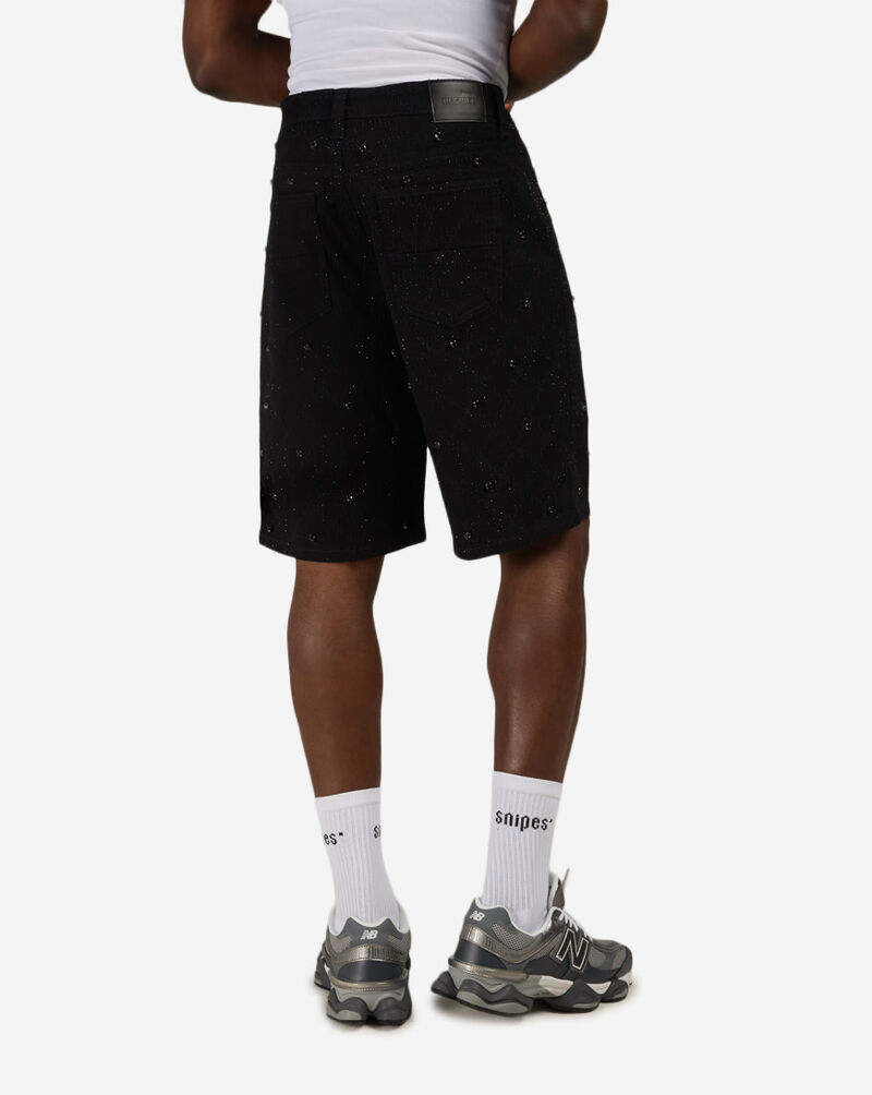 Decibel 5Pkt Distressed Denim Short DECWB508-BLK Black 2