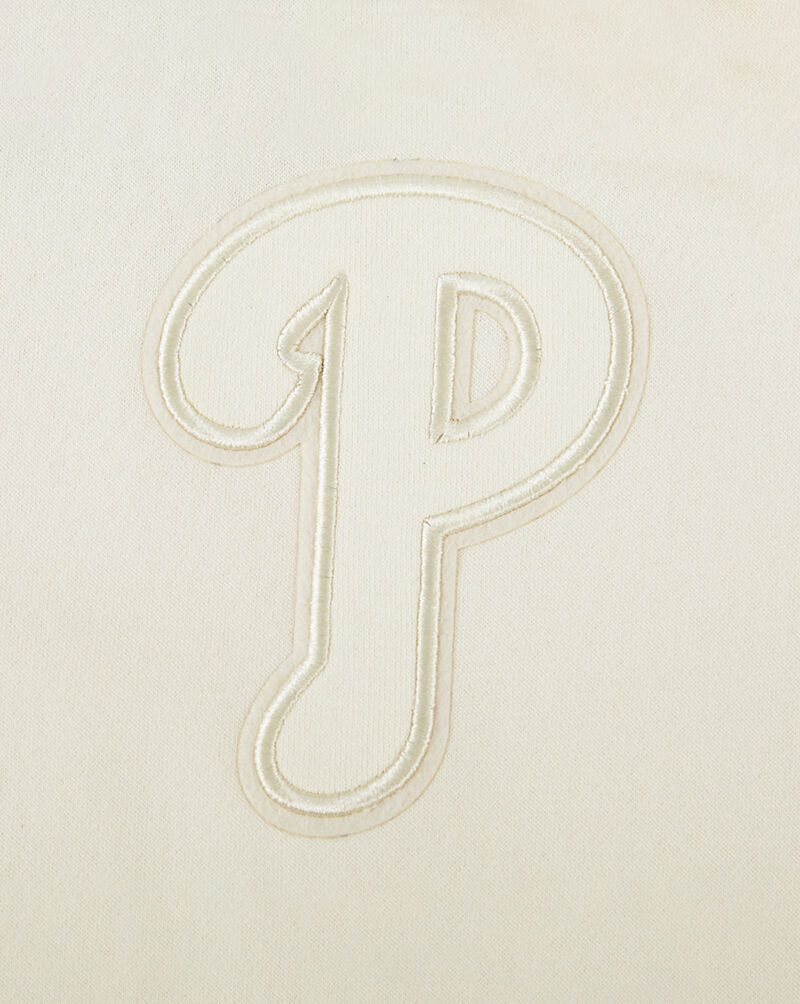 PRO STANDARD Big Boys' Philadelphia Phillies Neutral Fleece Crewneck LPHB5315027-EGG cream 2