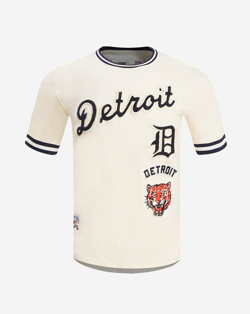 PRO STANDARD Detroit Tigers Retro Classic Striped Tee LDT135497-EMN cream 1