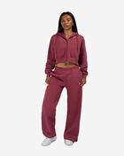 Nike Studio Fleece Medium Weight Oversized Full-Zip Cropped Hoodie IM8499-654 Pink 4