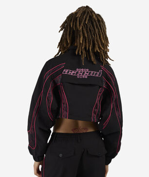 Mesh Insert Woven Track Jacket