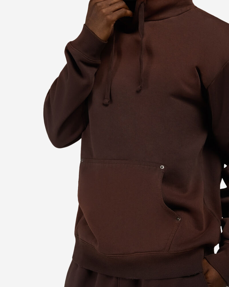 SNIPES Fleece Pullover Hoodie  FW26-MA003-237 Brown 3