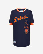 Big Boys' Detroit Tigers Retro Classic Striped Rib Tee