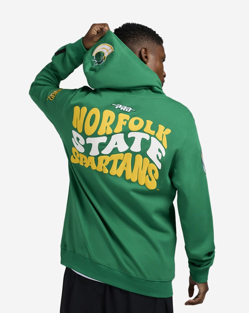 PRO STANDARD Norfolk State University Retro Waves Hoodie CNS571209-KGR Green 2