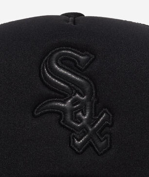 Chicago White Sox Trucker Leather Logo Adjustable Hat
