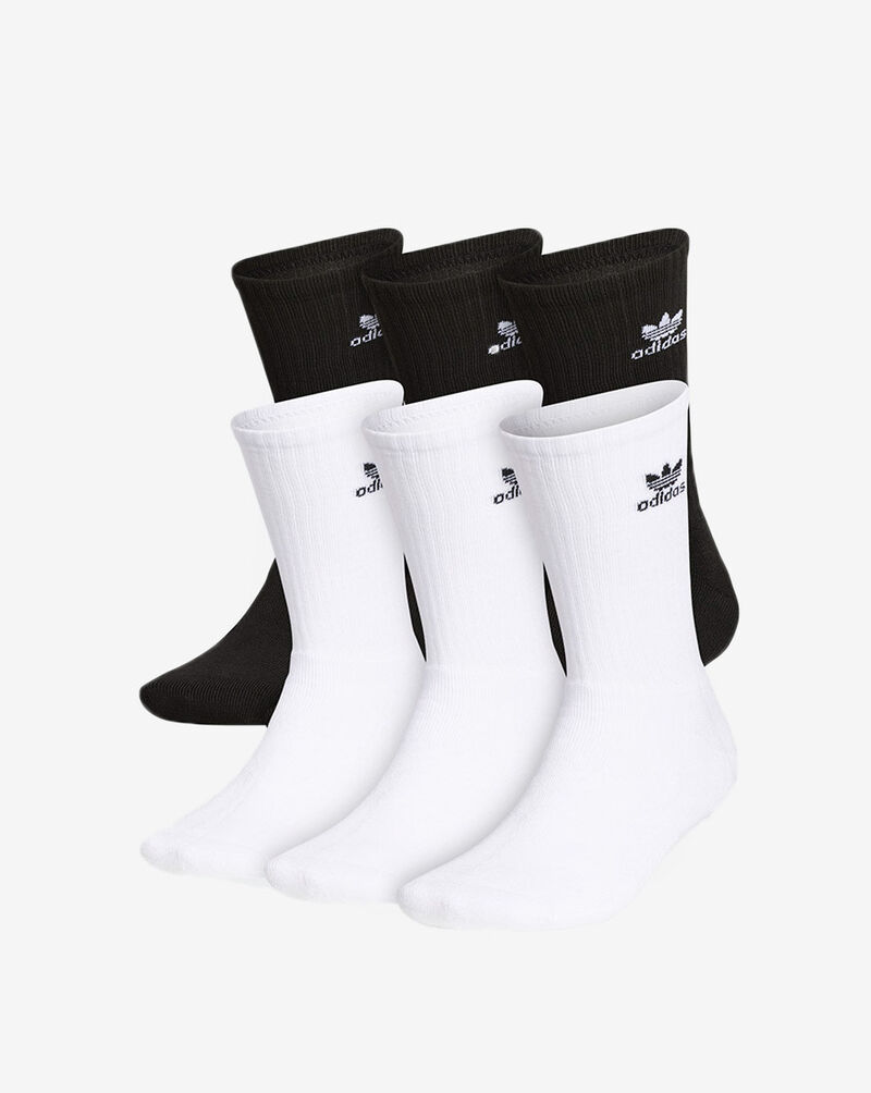 adidas Originals Trefoil 6-Pack Crew Socks BH6437-997 White 1