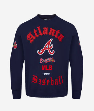 Atlanta Braves Old English Fleece Crewneck