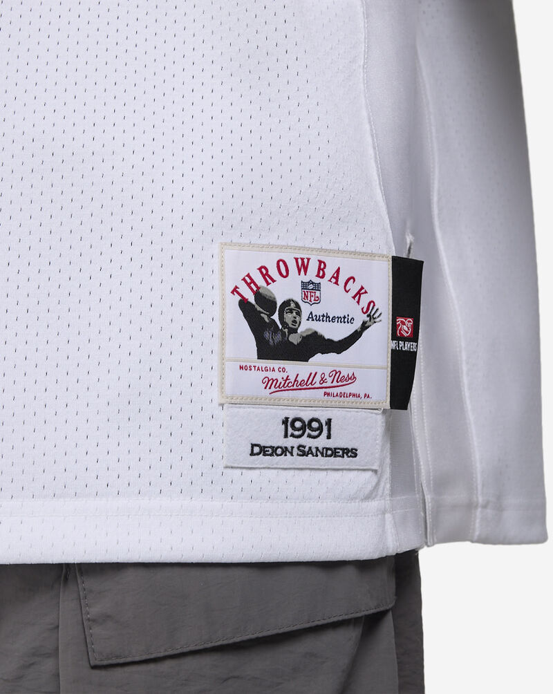 Mitchell  Ness Atlanta Falcons Sanders Authentic Jersey AJY61157-AFA91DSAWHIT White 3