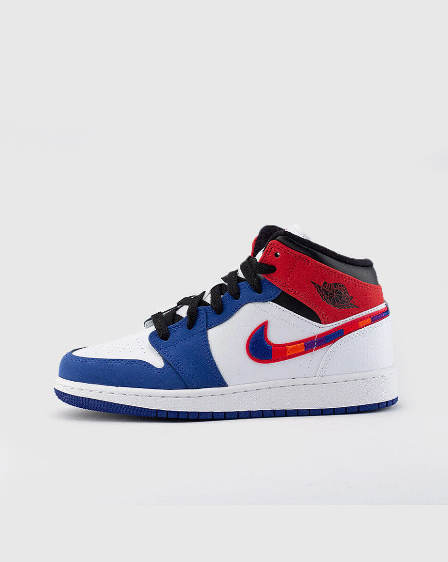 air jordan 1 blue and red grade school