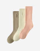 Polo Ralph Lauren Washed 3Pk Crew Socks (L) 821579PK-842 Multi 1