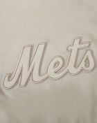 PRO STANDARD Big Girls' New York Mets Neutral Fleece Pull Over Hoodie LNMBC314952-TAU Beige 2