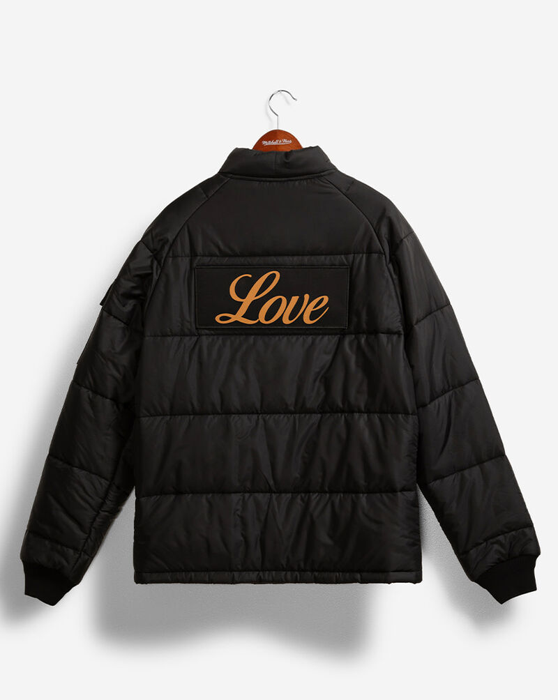 Mitchell  Ness Mitchell and Ness x Waraire Black Full-Snap Puffer Jacket JK7965-MNNBLCK Black 4
