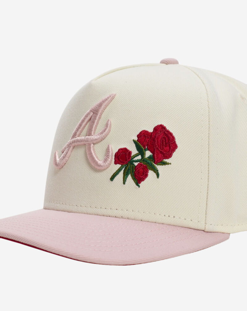 New Era 9Fifty A-Frame Atlanta Braves Snapback Hat 70921137 cream 2