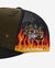 Final Ride Flames Distressed Twill Mesh Trucker Hat