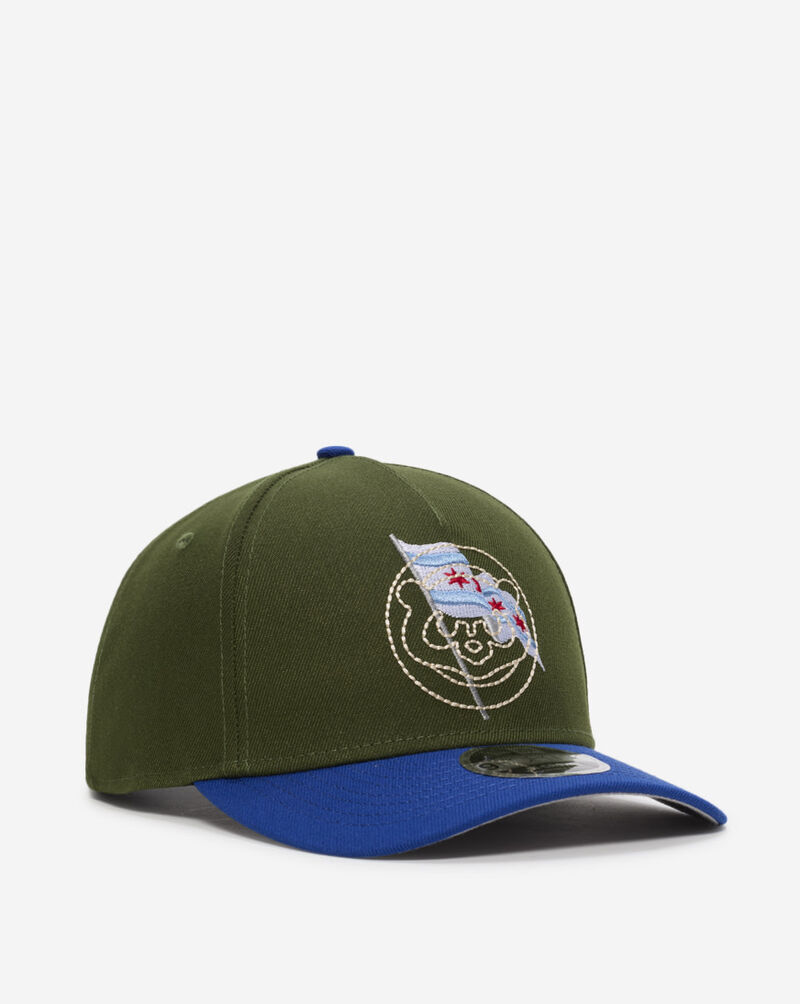New Era 9Forty A-Frame Chicago Cubs City Feat Snapback Hat 60640965 Green 1