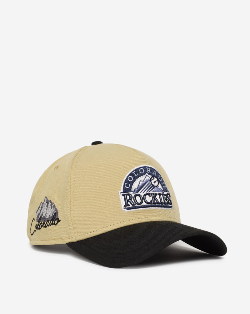 New Era 9Fifty Colorado Rockies City Sidepatch Snapback Hat 60505250 Beige 1
