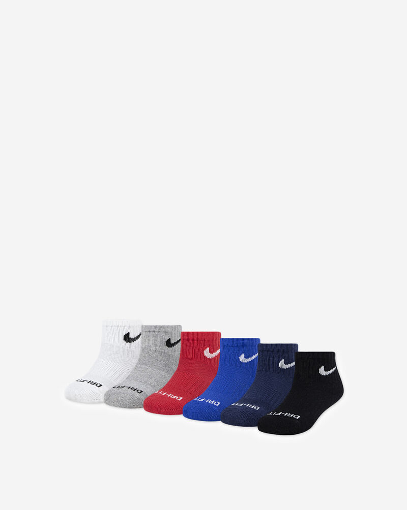 Shop Nike Little Kids' Dri-FIT Performance Basics Quarter Socks