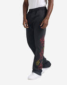Decibel Flames Stacked Fleece Pants DCB031-BLK Black 1