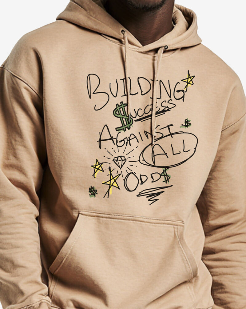 Mister Tee Build Success AOO Hoodie MTUS585-03872 Beige 3
