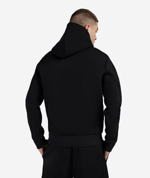 Tech Graphic Embroidery Script Hoodie