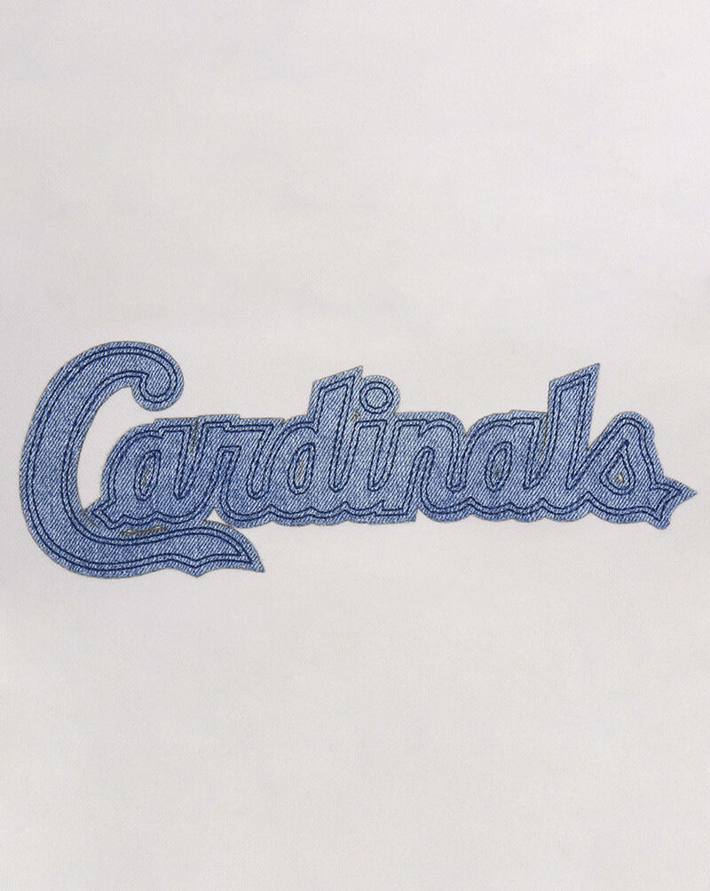 PRO STANDARD St. Louis Cardinals Varsity Blues Fleece Crewneck  LSCC39001-LIN cream 2