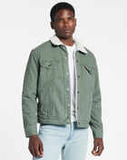 Levi Strauss Sherpa Trucker Jacket 16365-0163 Green 1