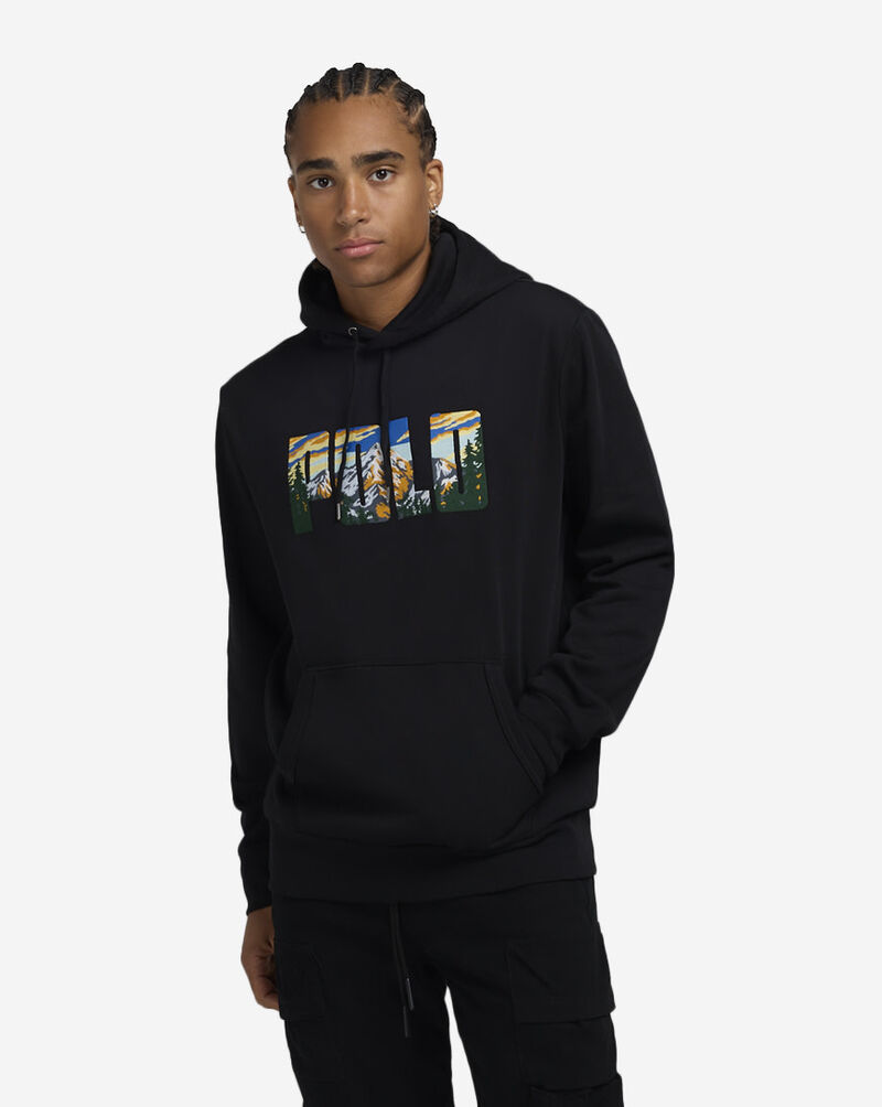 Polo Ralph Lauren Fleece Graphic Polo Hoodie 710952068003-BLK Black 1