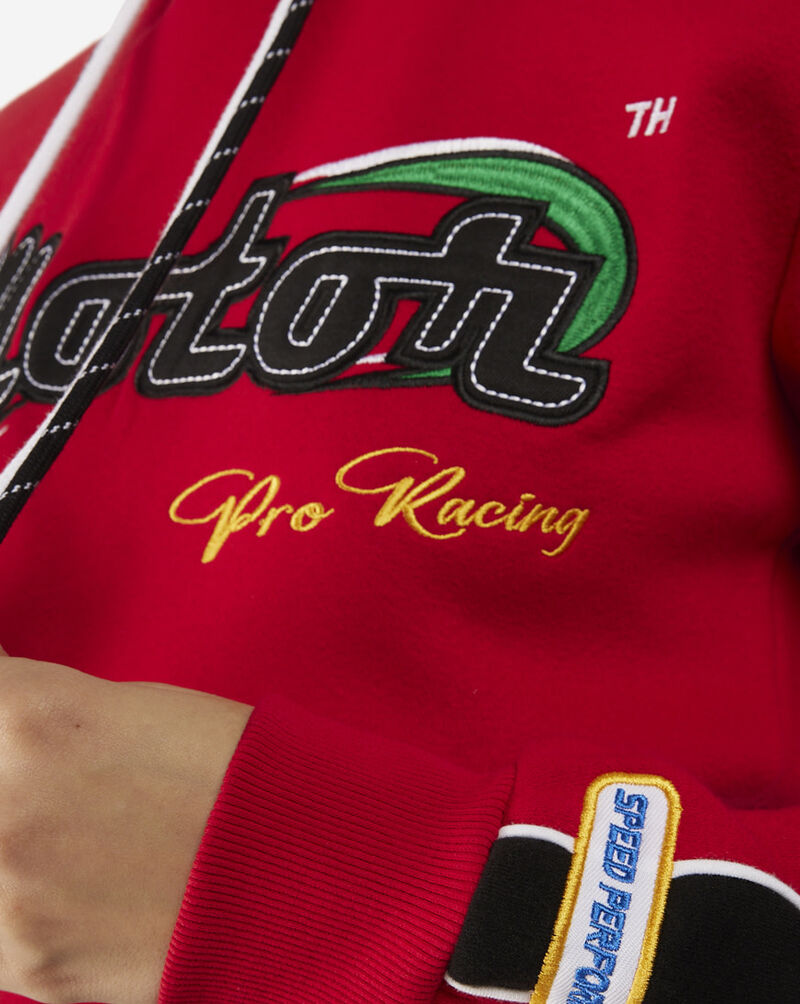 Smoke Rise Racing Cropped Hoodie NO23784SN-RED Red 3