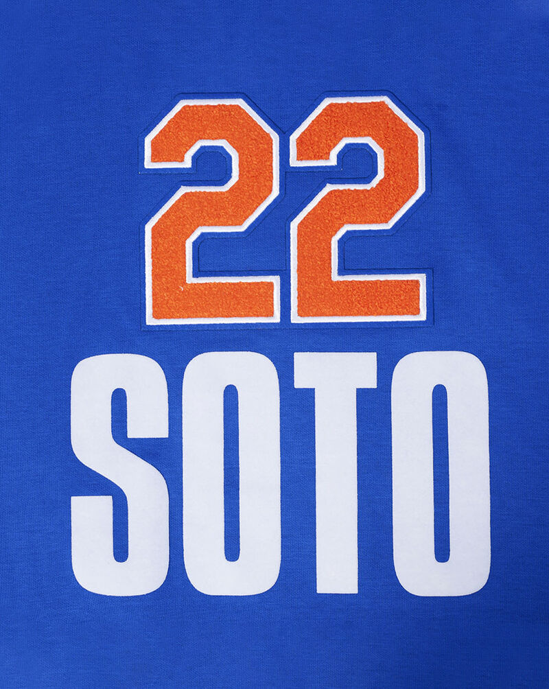PRO STANDARD New York Mets Juan Soto #22 Classic Player Name And Number Double Knit Pullover Hoodie LNM5315728-RYB Blue 2