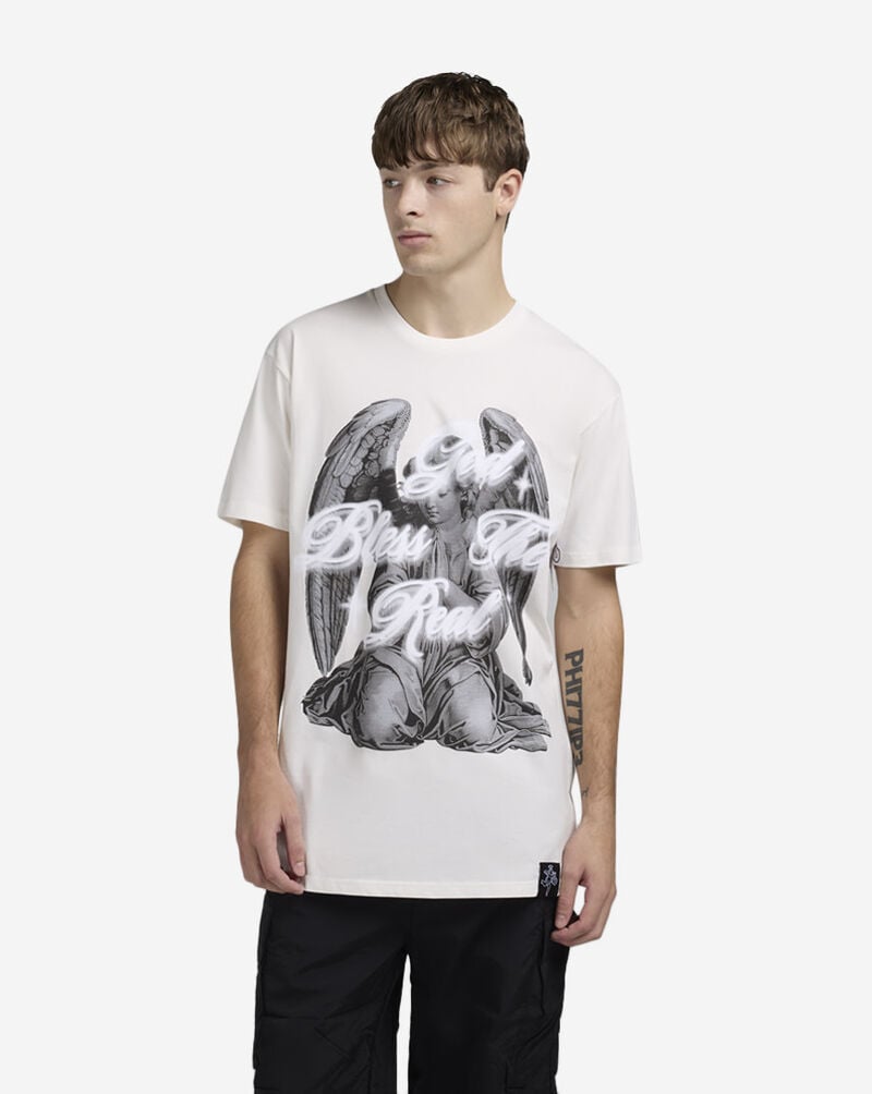 Hasta Muerte Praying Angel Tee HMPRYANGEL-NAT Beige 1