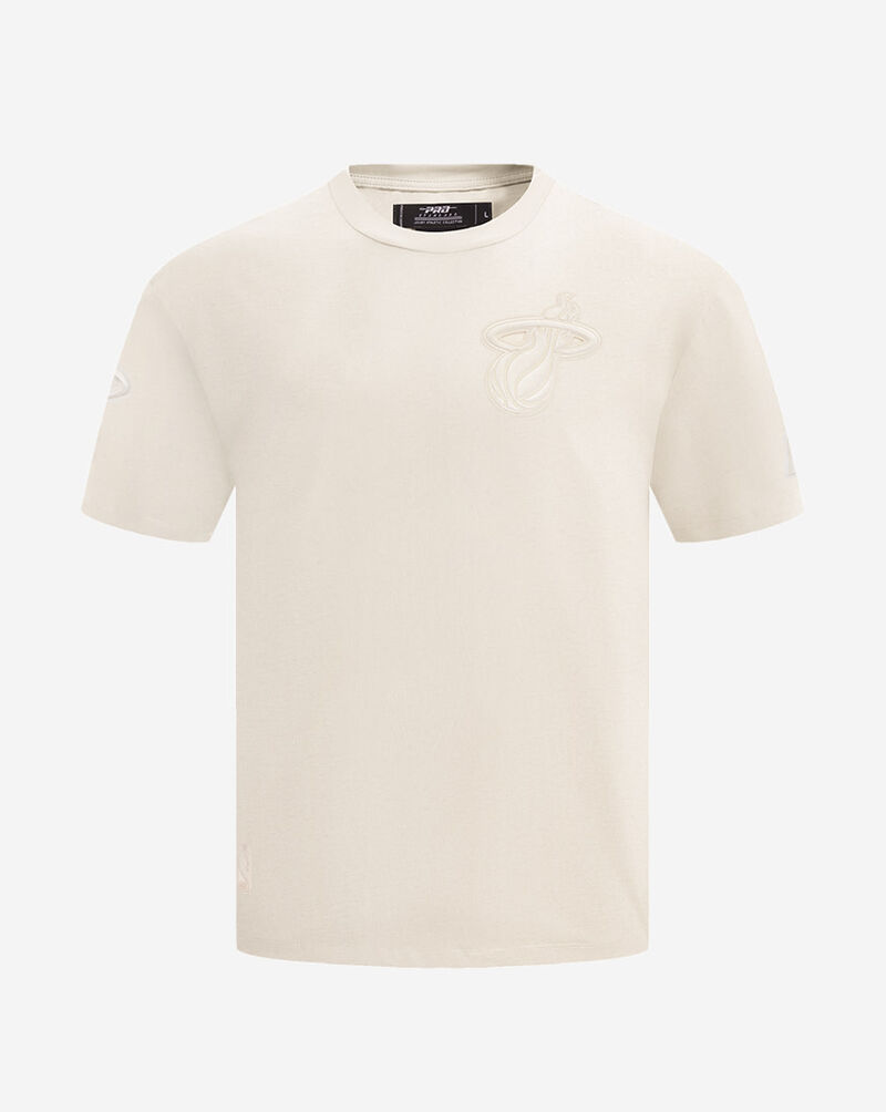 PRO STANDARD Miami Heat Neutral Drop Shoulder Tee BMH158740-EGG cream 1
